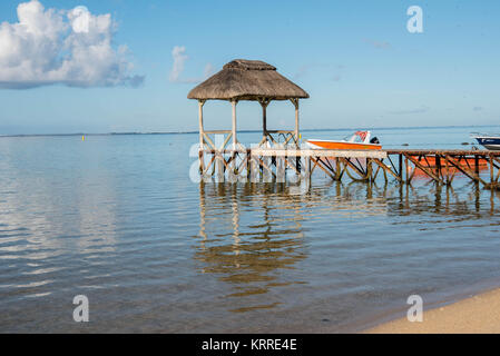 A beach at Bel Ombre, Mauritius Stock Photo