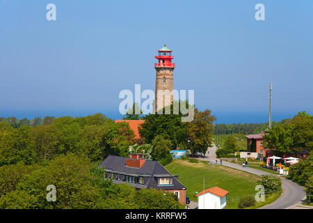 New lighthouse at Cape Arkona, North cape, Ruegen island, Mecklenburg-Western Pomerania, Baltic Sea, Germany, Europe Stock Photo