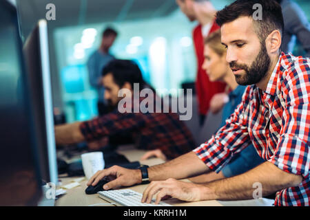 Portait of software designer working in office Stock Photo