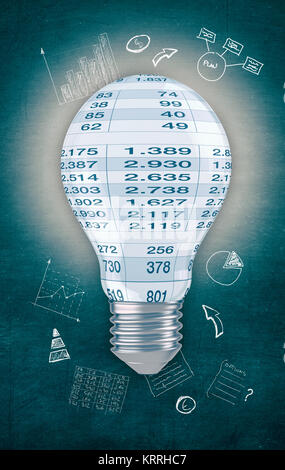 concept of business and solution Stock Photo