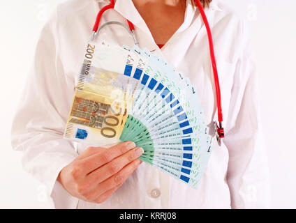 Symbolbild ƒrztegehalt - symbolic for doctors money Stock Photo