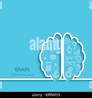 Brainstorm concept, vector. Stock Photo