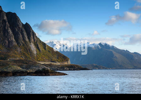 Beautiful mountain landscape, Lofoten, Northern Norway Stock Photo