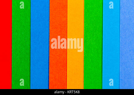 Background of colorful paper  parallel vertical stripes Stock Photo