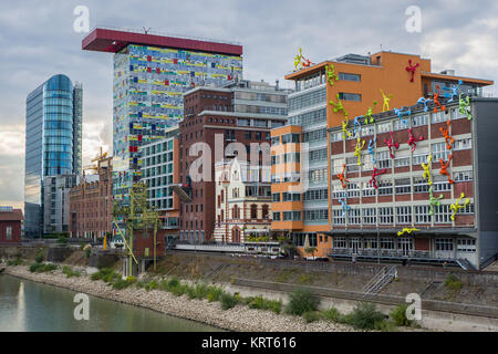 dusseldorf media harbor Stock Photo