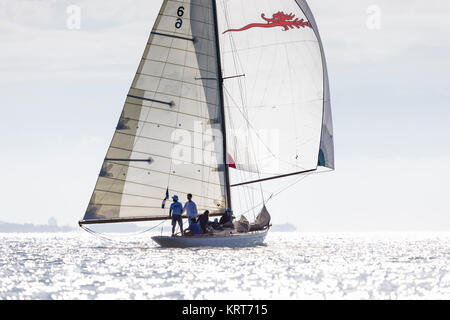 Sir Michael Briggs Mikado competing in Cowes during the Panerai