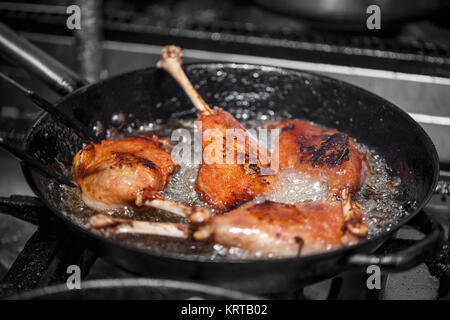 Goose drumstick Stock Photo