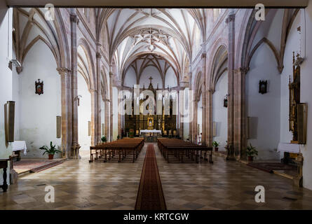 Church in the Convent of the Assumption of Calatrava in Almagro. Spain. Stock Photo
