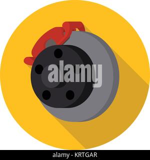 Auto, car, automotive brake vector icon Stock Vector