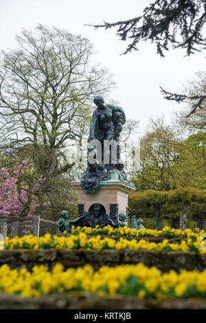 Ghent, Belgium - April 16, 2017: Sculpture in the citadelpark is a park in the Belgian city of Ghent. Stock Photo