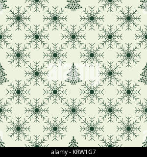 Christmas snowflakes seamless background. Stock Photo