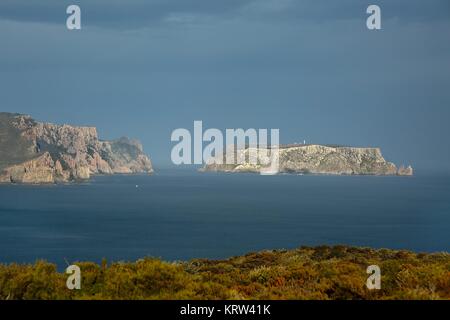 Tasman Island and Cape Pillar Stock Photo