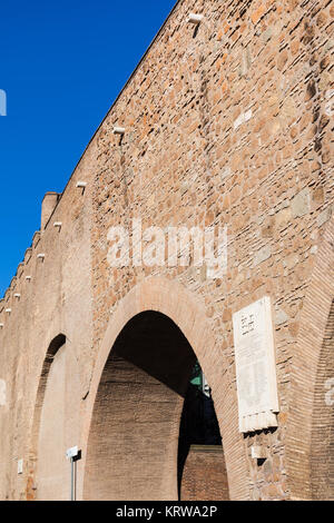 Passetto passage between Vatican city and Castle Stock Photo