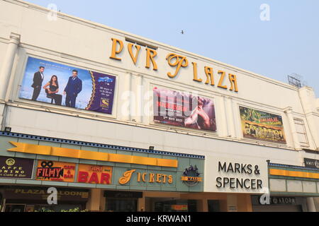 PVR Plaza movie cinema in New Delhi India. PVR cinemas is one of the biggest movie cinema company in India. Stock Photo