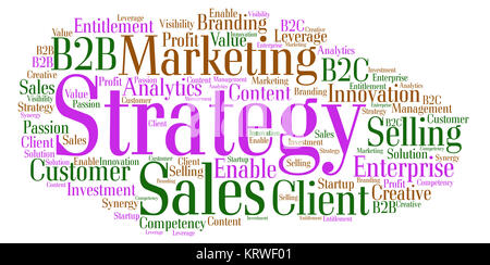 Strategy Word Cloud Stock Photo