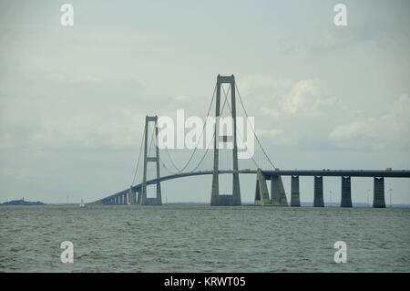 great belt bridge in denmark Stock Photo