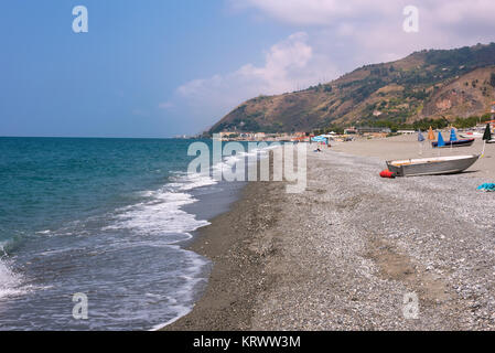 Rocky coast of Tyrrhenian sea in Campora San Giovani in Calabria, Italy Stock Photo