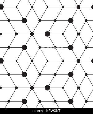Vector seamless pattern. Modern line geometric background Stock Photo ...