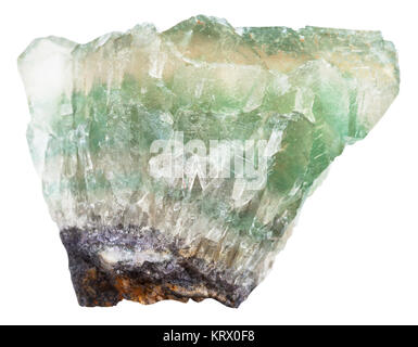 raw fluorite crystals isolated on white Stock Photo
