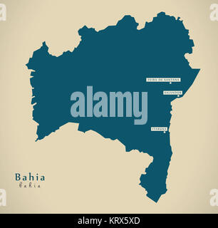 map of bahia Stock Photo - Alamy