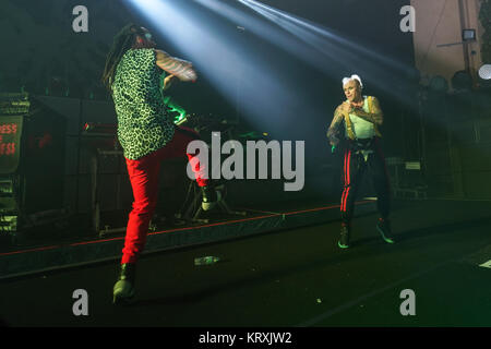 London, UK. 21st Dec, 2017. The Prodigy performing live on stage at Brixton O2 Academy in London. Photo date: Thursday, December 21, 2017. Credit: Roger Garfield/Alamy Live News Stock Photo