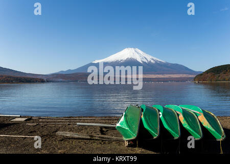 Fuji mountain and lake Stock Photo