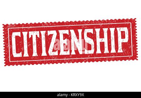 Citizenship grunge rubber stamp on white background, vector illustration Stock Vector