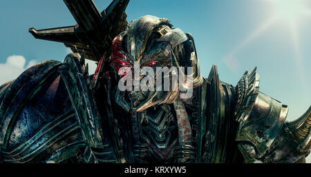 RELEASE DATE: June 21, 2017 TITLE: Transformers: The Last Knight STUDIO: Paramount Pictures DIRECTOR: Michael Bay PLOT: Autobots and Decepticons are at war, with humans on the sidelines. Optimus Prime is gone. The key to saving our future lies buried in the secrets of the past, in the hidden history of Transformers on Earth. STARRING: Megatron. (Credit Image: © Paramount Pictures/Entertainment Pictures) Stock Photo