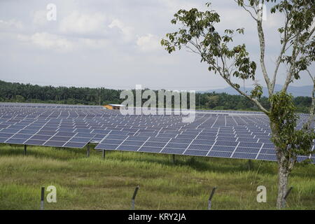 solar farm in Malaysia Stock Photo