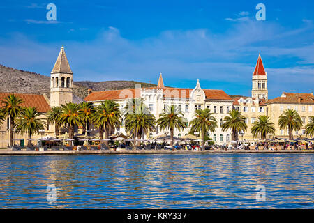 Town of Trogir yachting waterfront Stock Photo