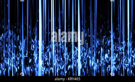 Abstract background with vertical lines and particles Stock Photo