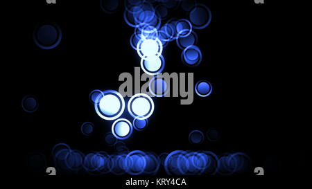 Falling and bouncing particles Stock Photo