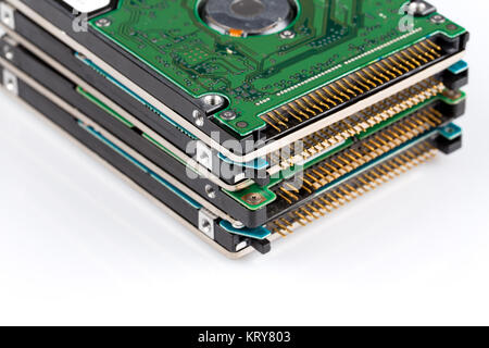 electronic scrap on white Stock Photo