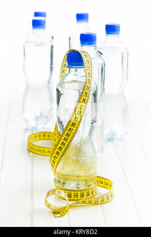 Tape measure and drink bottle hi-res stock photography and images