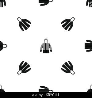 Sweatshirt pattern seamless black Stock Vector