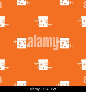 Sword box illusion pattern seamless Stock Vector