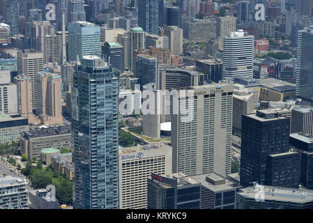 High rises, Financial District, Downtown, Toronto, Ontario, Canada / high rises, Hochhaeuser, Kanada / Hochhäuser Stock Photo