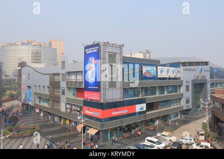 People visit V3S shopping mall in New Delhi India Stock Photo