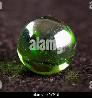 Green magic sphere Stock Photo