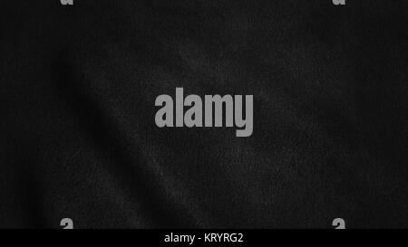 Seamless loop with highly detailed black fabric texture Stock Photo