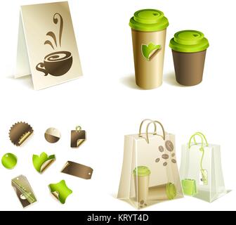 Mockup template for branding and product designs. Easy to use for advertising branding and marketing. eps10 Stock Vector