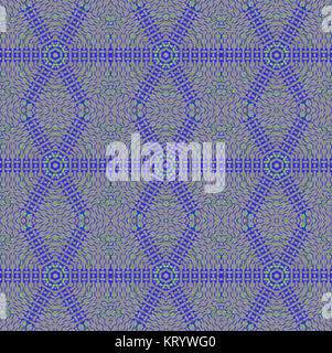 Abstract geometric seamless background. Regular hexagon and diamond pattern gray with dark blue and mint green elements, extensive netting. Stock Photo