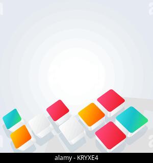 Creative template background. Abstract elements concept, vector illustration Stock Vector