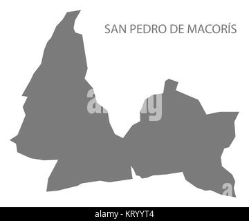 San Pedro De Macoris, Province Of Dominican Republic. Elevation Map 