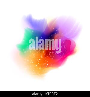 Abstract watercolor stains background. Gradient Mesh stains Stock Vector