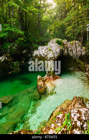 Mostnica gorge, Bohinj, Slovenia Stock Photo