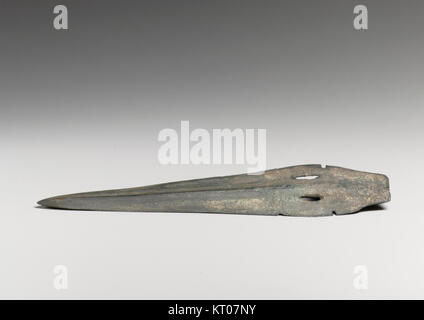 Arsenical copper dagger with midrib MET DP20631 Stock Photo