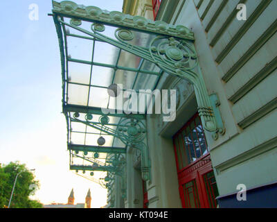 Art Deco awning in Prague pic2 Stock Photo