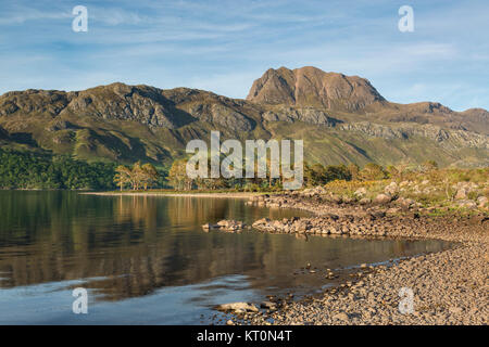 Slioch and Loch Maree in the Scottish Highlands, Scotland, UK Stock Photo