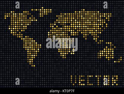 Simple World map Stock Vector